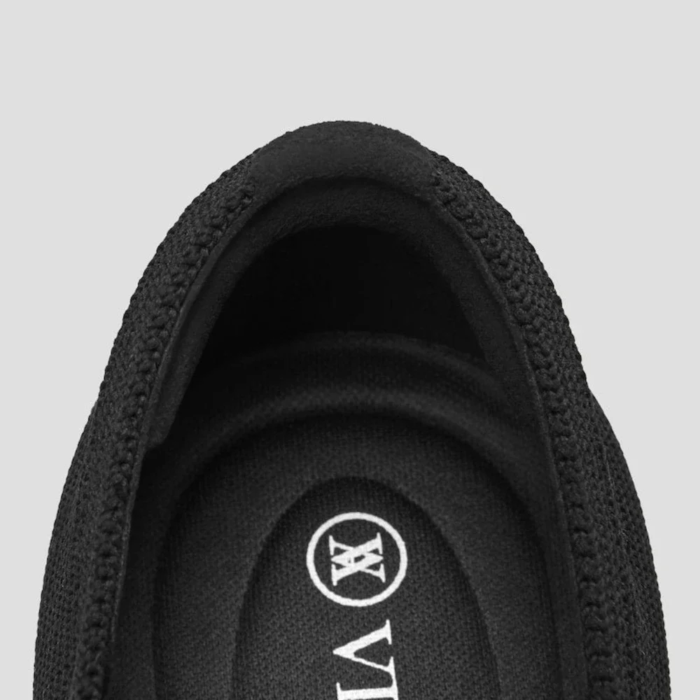 VIVAIA Mary Jane Knit Flats Comfortable Everyday Shoes Black EU/39 US/8
